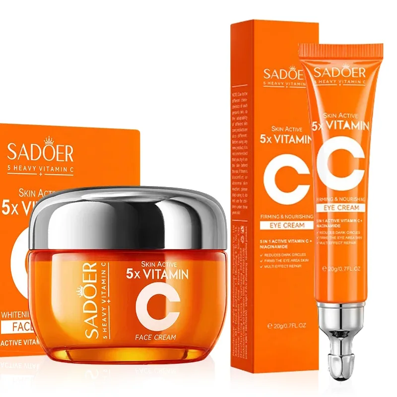 SADOER Vitamin C Face Cream Facial skincare Firming Moisturizing Brightening Hydrating Facial Creams Beauty Face Skin Care