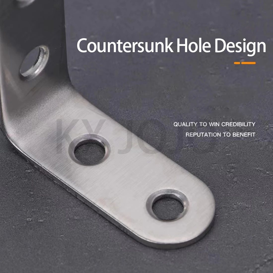 Stainless Steel Corner Code 90 Degree Right Angle with Fixed Angle Iron L-Shaped Triangular Support Layer Plate Connection 10PCS