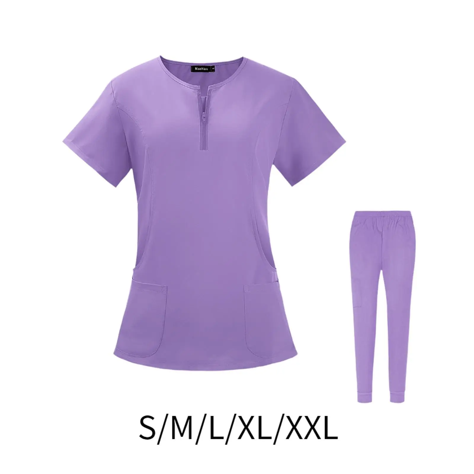 Nursing Uniforms Scrub Set Nurse Tops And Pants Scrubs Overalls Women SPA