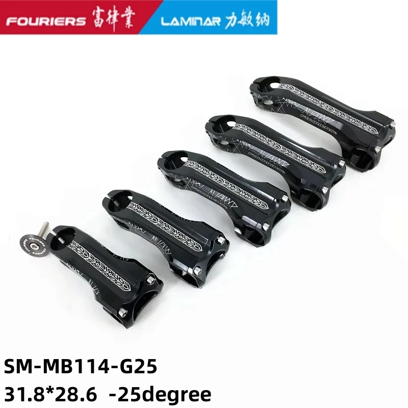 FOURIERS SM-MB114 -25 degree MTB Aluminum alloy CNC cycling stems moutain bike stem bicycle parts 80~120 mm