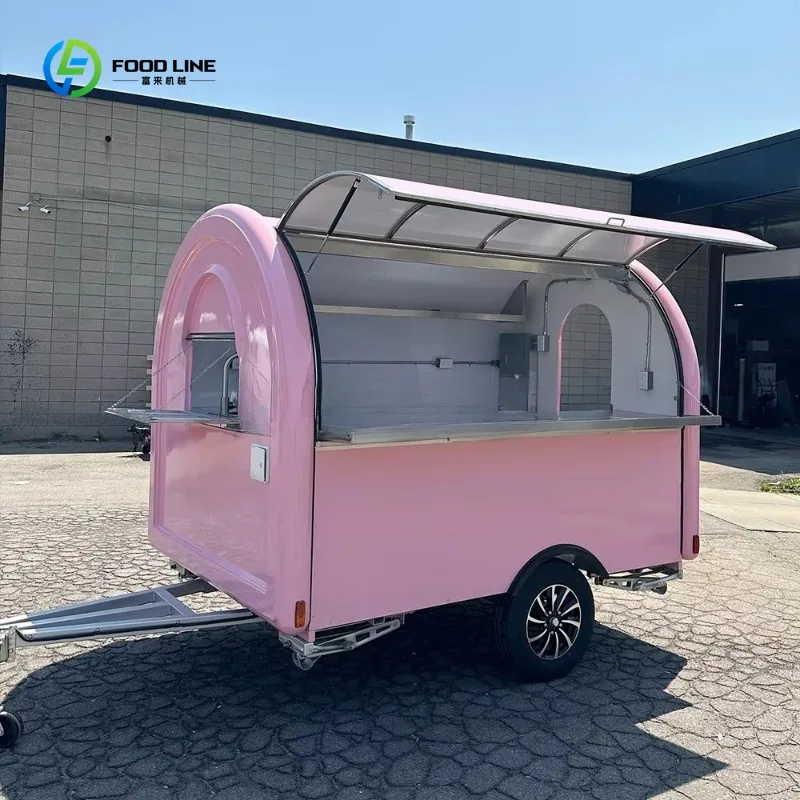 

2025 Ice Cart Galvanized Truck for Sale Fast Food Mobile Kitchen Trailer
