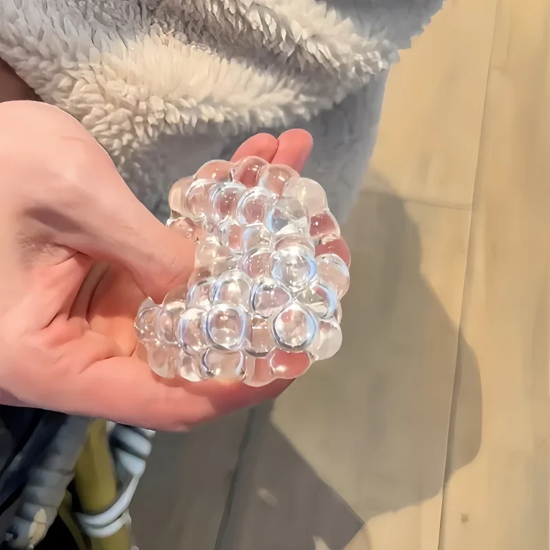 1PC Pop Bead Squeeze Fidget Ball Slow Rebound Squishy Toy Handmade Stress Relief Desktop Mood Toy image 4