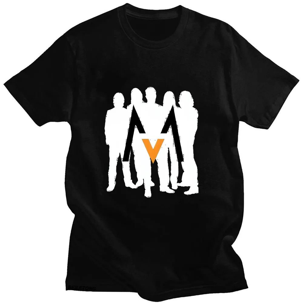 Maroon 5 T-shirt Graphic Printing Hip Hop High Quality Tee-shirt Short Sleeve Gothic O-neck Tshirt Ropa Hombre Retro Punk Tops