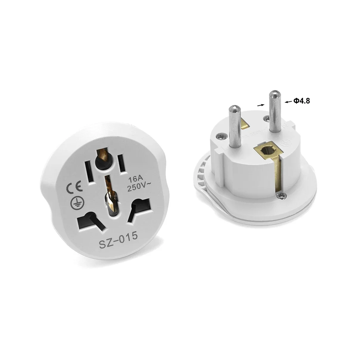 Uniwersalny adapter wtyczki FR AU UK US to EU Podróżny adapter zasilania American to European Euro Converter Adapter ścienny Gniazdo elektryczne