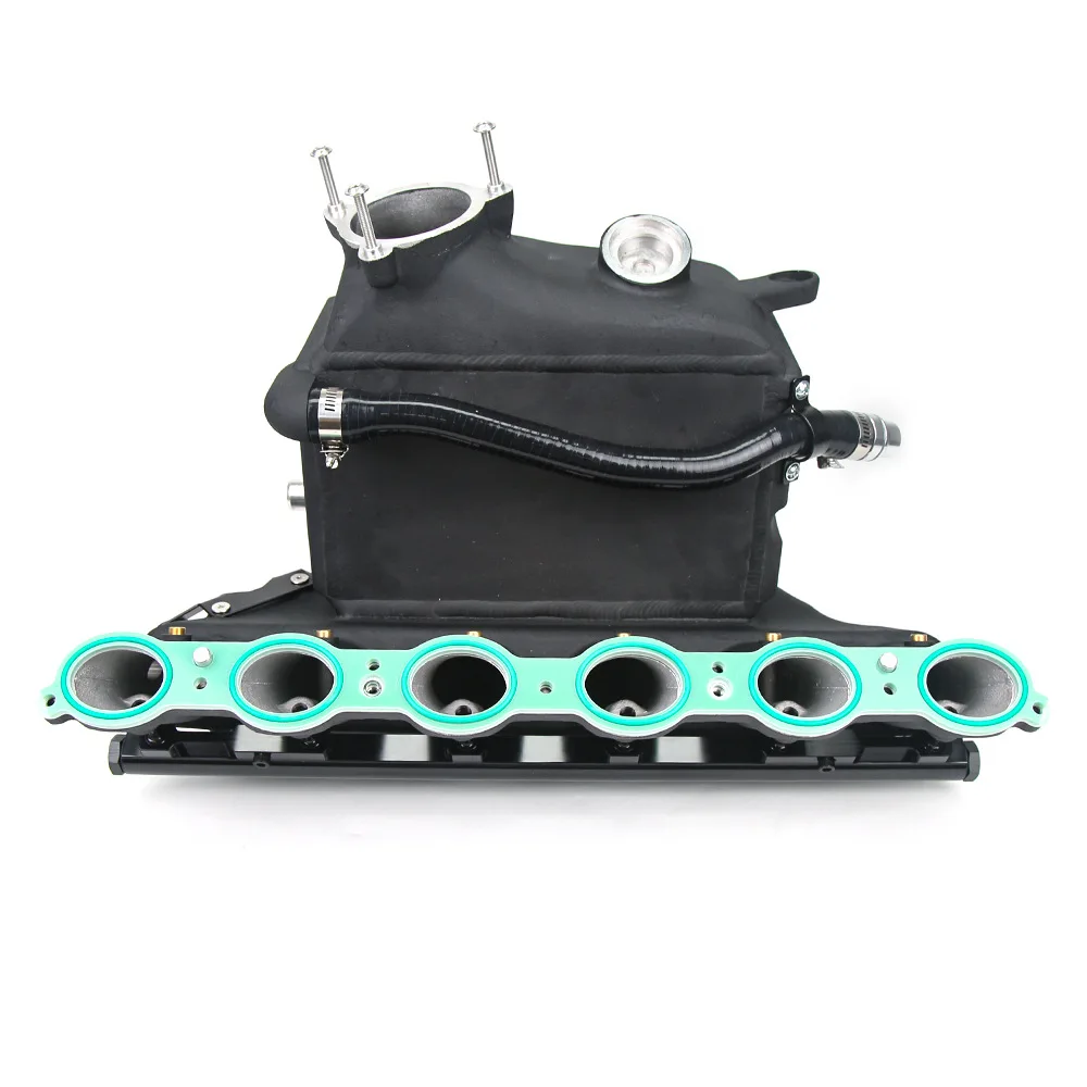 

Алюминиевый впускной коллектор с ЧПУ, черный, с охладителем наддувочного воздуха для двигателя BMW M3M4G80 G82 S58