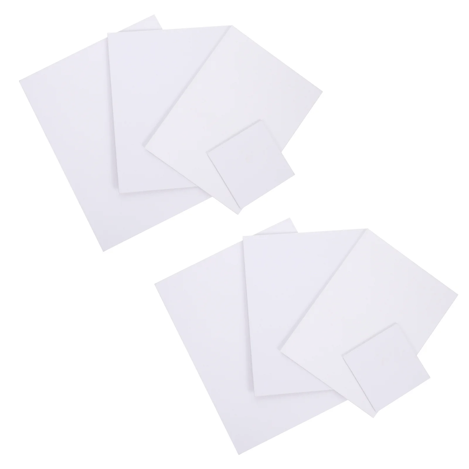 

8Pcs Blank Painting Canvases Premium Cotton Texture Smooth Edges for Oil Acrylic Art Students Artists Versatile DIY Canvas