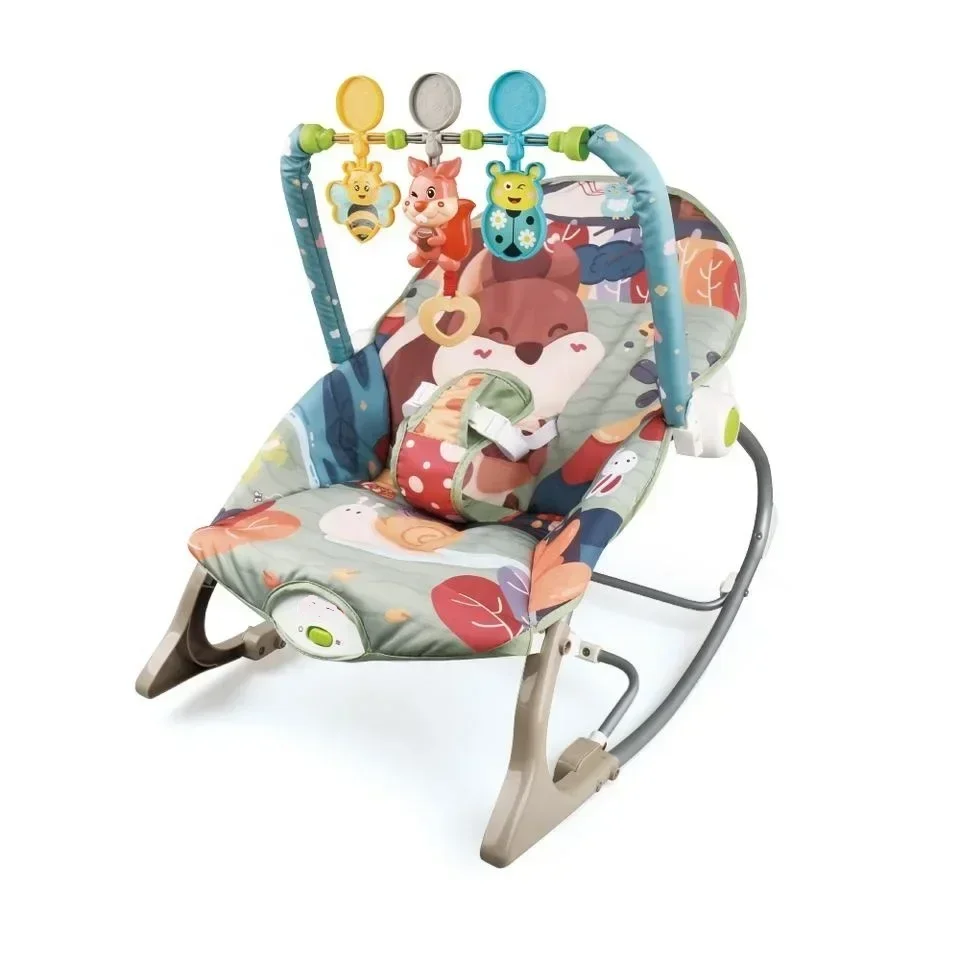 Baby Rocking Chair Sleep Bassinet Comfortable and Safe Baby Rocker Suitable for 0-12 Months Baby with Music Multicolor Optional