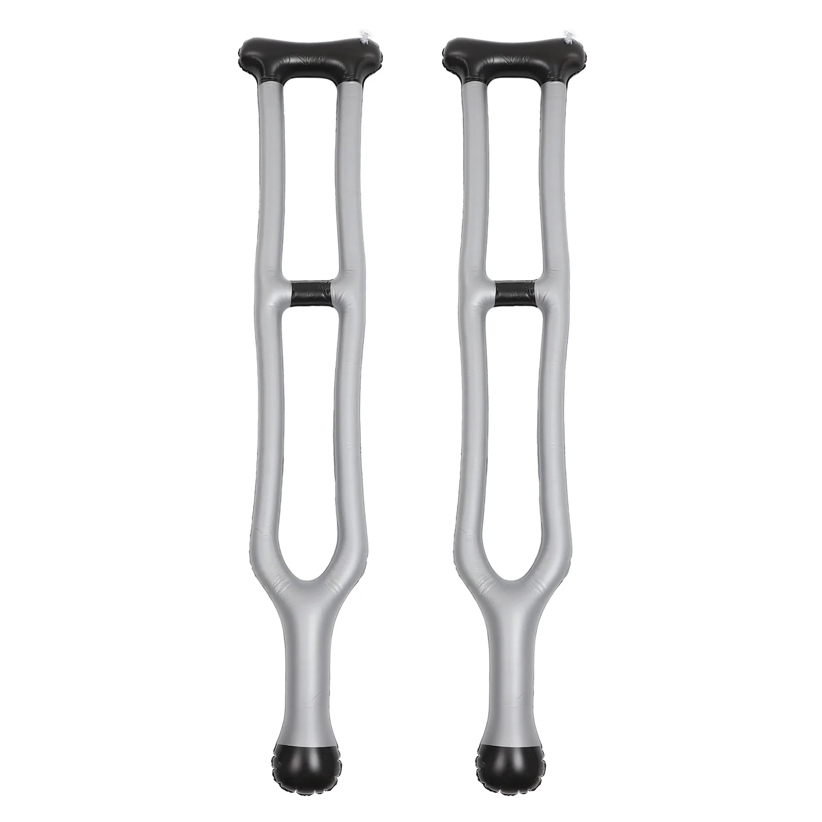 

2 Pcs Crutches PVC Walking Stick Toy Costumes Prop Inflatable Crutches Old Man Halloween Party Accessories Walker