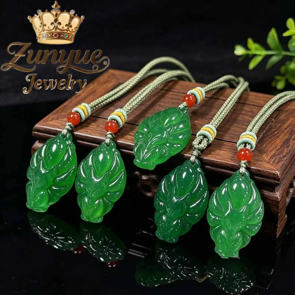 Genuine Natural Agate Chalcedony Pendant Smooth Polished Solid Stone Hand Carved Unisex Daily Fashion Neck Jewelry Accessory