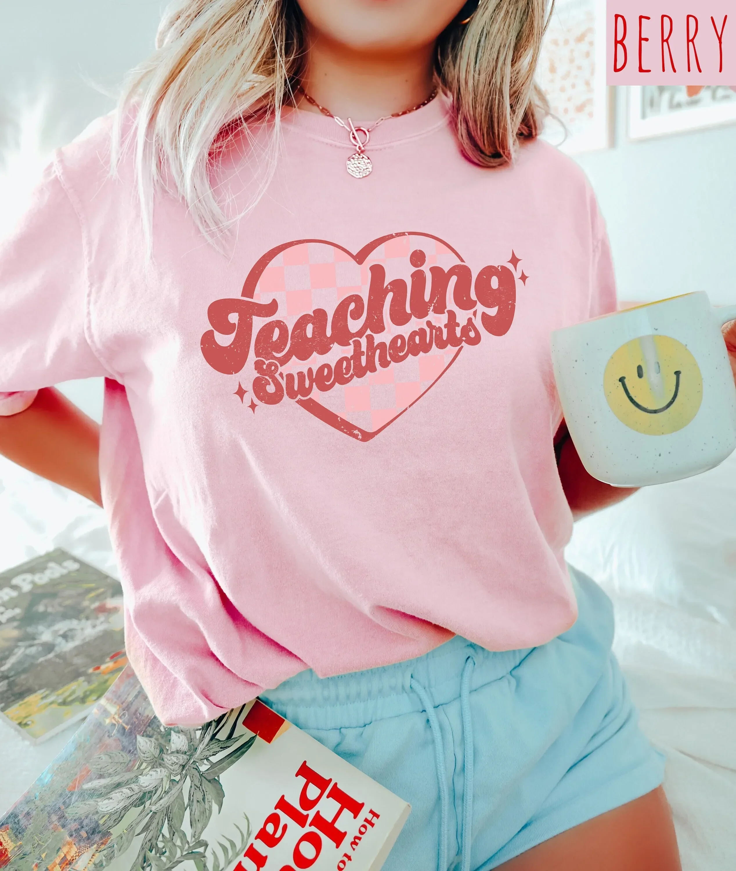 Retro Valentines Day  T Shirt Teaching Sweethearts Vintage Couples Teacher Heart Proud Single