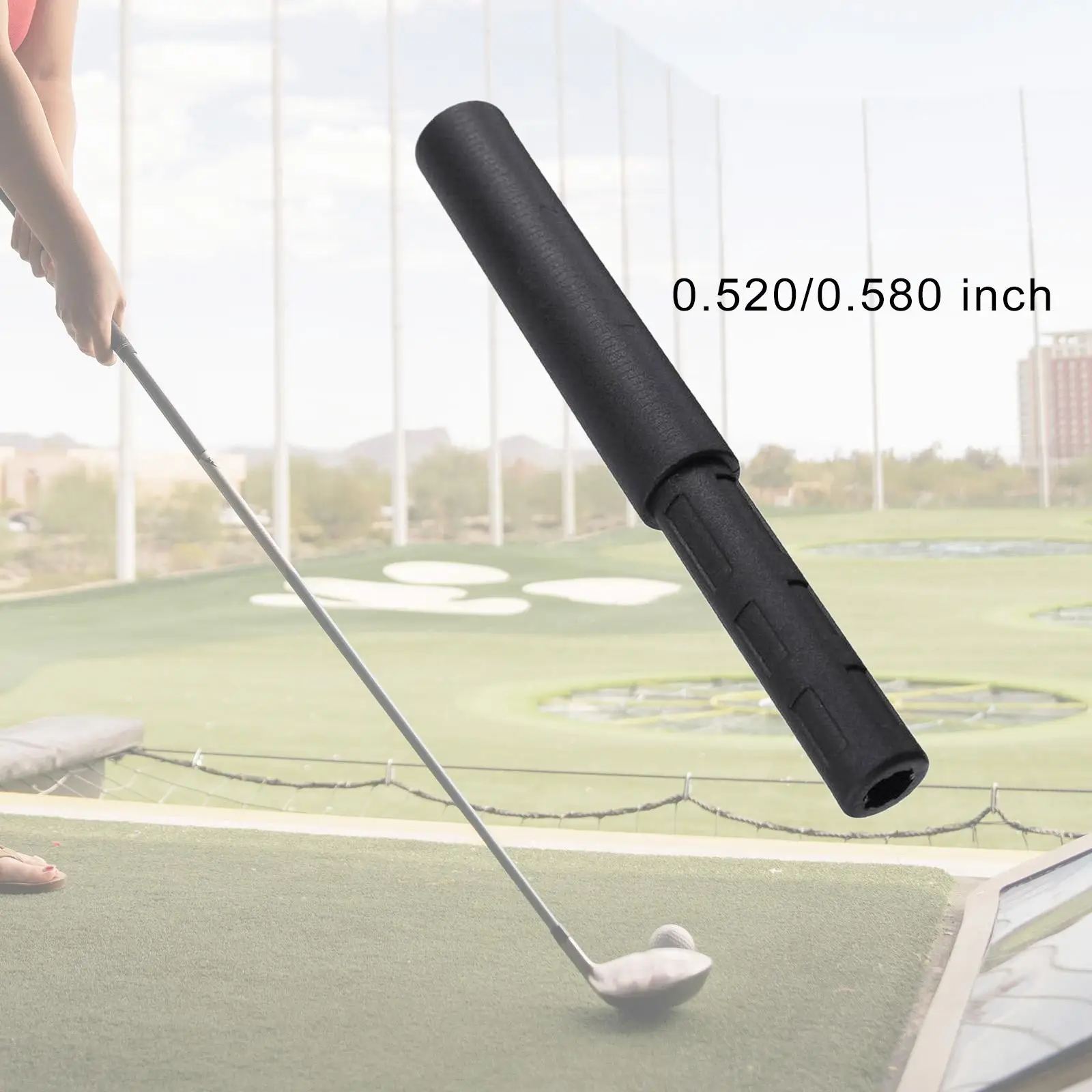 Black Golf Club Shaft Extension Premium Carbon Fiber Extends Shaft up to 3\