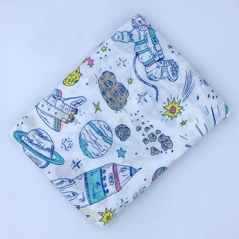 

Baby Blanket Newborn Muslin 100% Cotton Baby Blanket Swaddle Wrap Receiving Blanket Bath Towel 120x120cm Bedding Muslin Swaddle