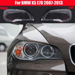 Fari anteriori per auto fari in vetro paralume trasparente lampada shell E70 lente di copertura del faro per BMW X5 E70 2007-2013