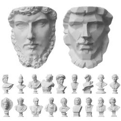 Mini Figurine Celebrities Decor Drawing Practice Plaster Statue Famous Sculpture Gypsum Bust Portraits Greek Mythology Statue