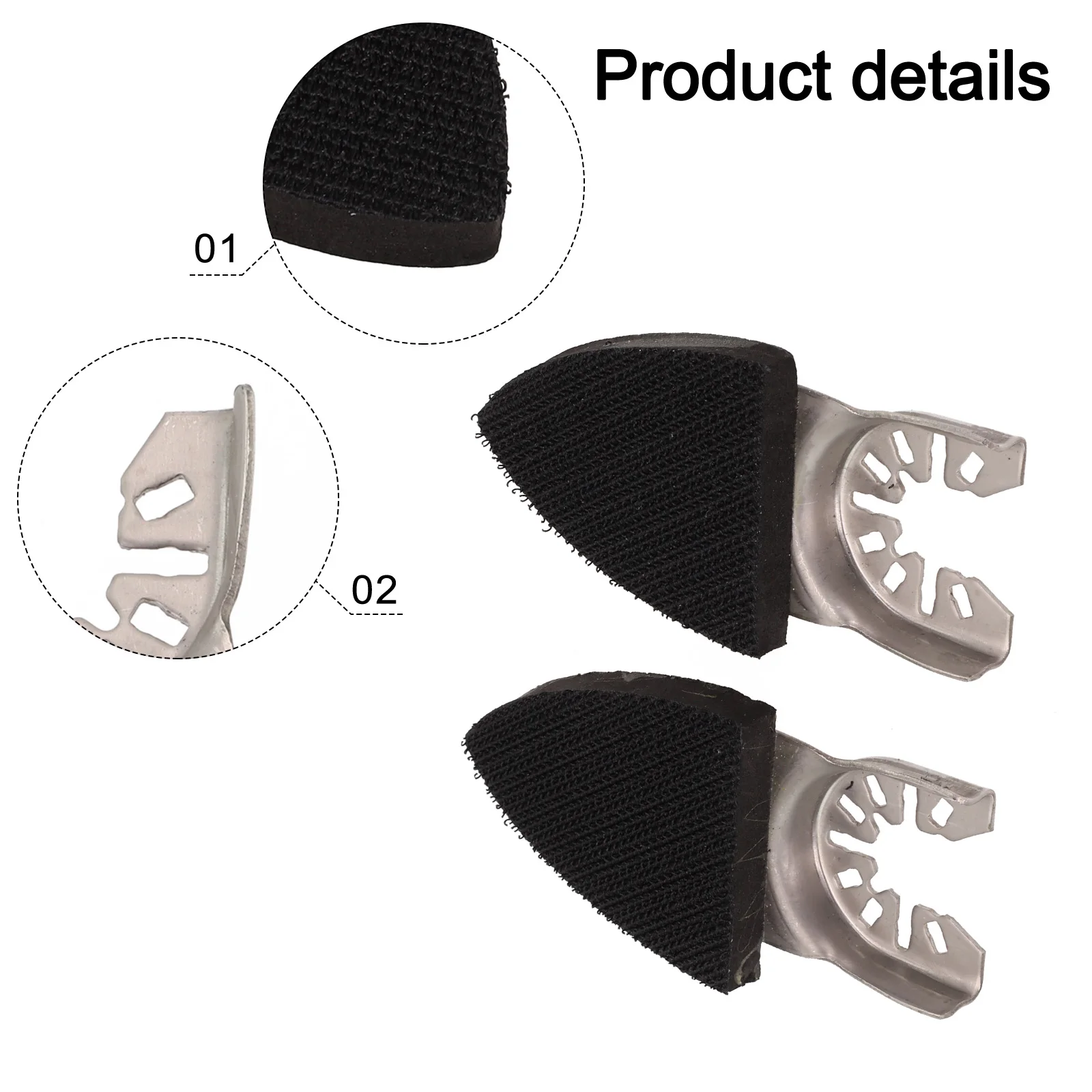 1/2pcs Home Triangular Sand Disc Oscillating Tool Sanding Disc Sanding Finger Pad Wear-resistant For Sanding Woods