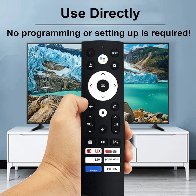 ERF3T90H Replace IR Remote Control For Hisense Android Smart TV No Voice Durable Easy Install Easy To Use