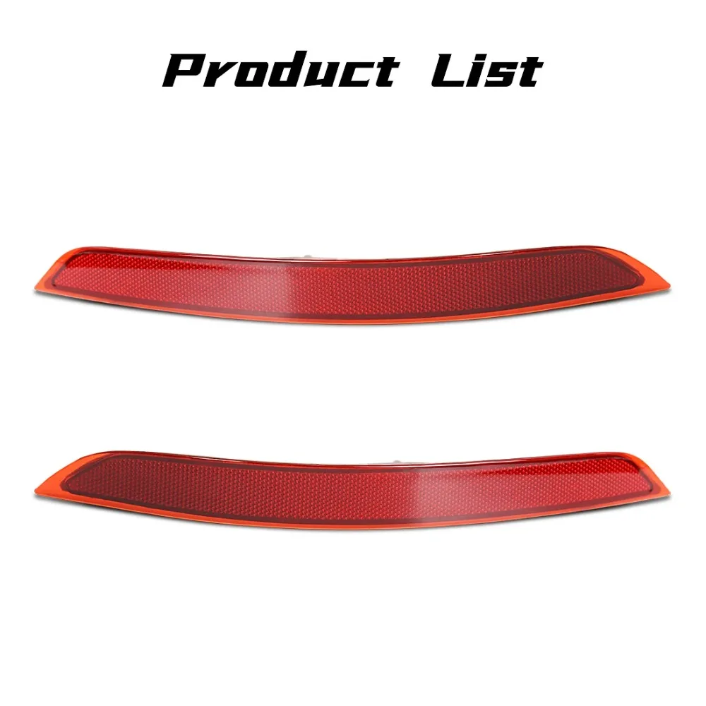63147290091 63147290092 Car Rear Bumper Reflector For BMW X5 F15 2014 2015 2016 2017 2018 Reflective Strips Brake Warning Lamp