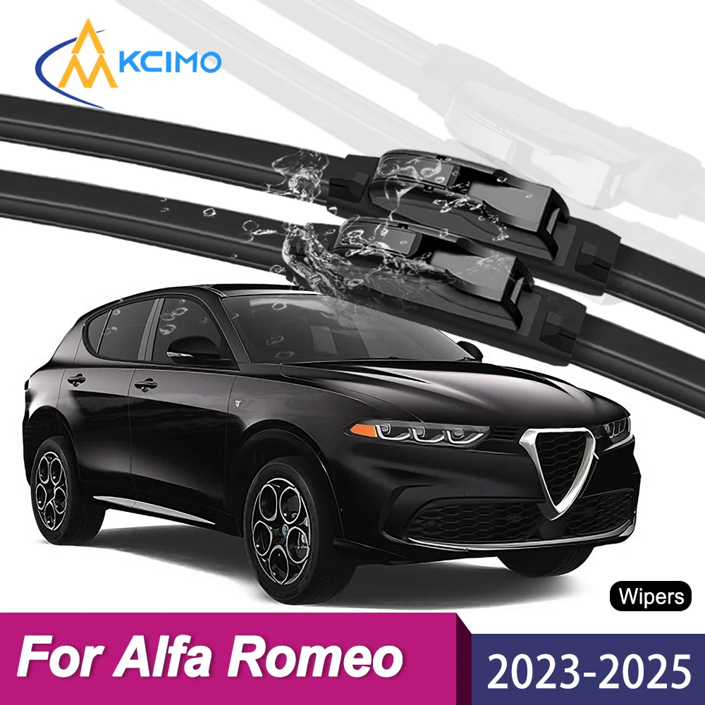 Upgrade Your Wiper System 2PCS Premium All-Season Rubber Blades For Alfa Romeo Tonale 965 2023-2025 Long-Lasting Clear Vision