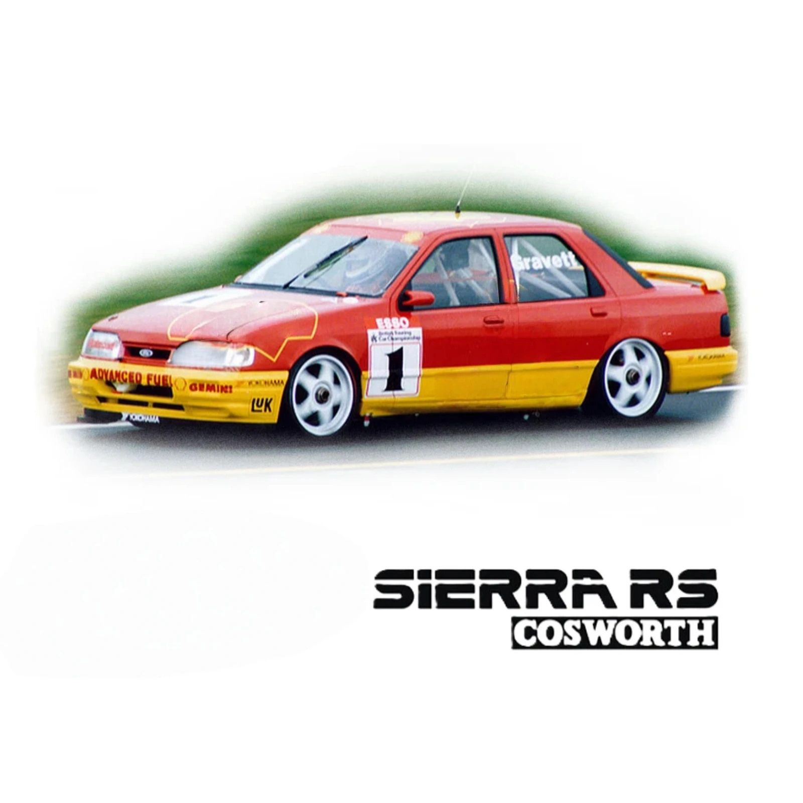 TC028 1/10 Sierra Sapphire RC Car Polycarbonate Clear Body Shell With Decal Sheet (257mm Wheelbase/190mm Width)