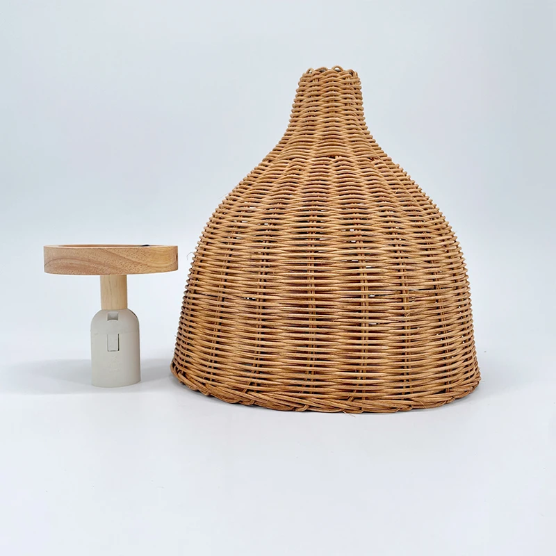 

Simple Hand Knitted Rattan Pendant Lamp Artistic Bamboo Hanging Light Home Decor Living Bedroom Use