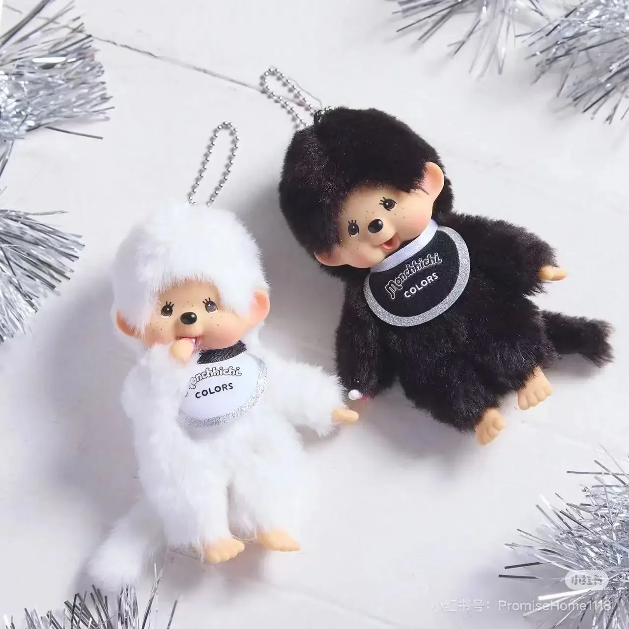 

Mengqiqi Cartoon Plush Doll Cute School Bag Pendant Creative Car Keychain Personalized Animation Peripheral Holiday Gift