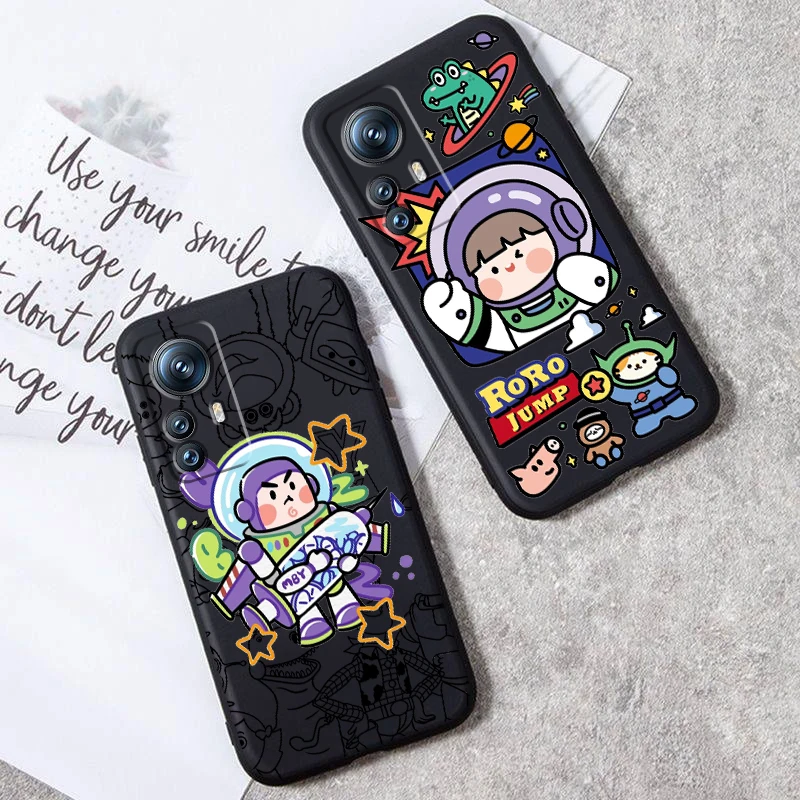 Disney Toy Story Alien Woody For Xiaomi Mi 14 13T 13 12T 12 11T 11i 11 10T 10 Pro Lite Ultra 5G Black Cover Phone Case