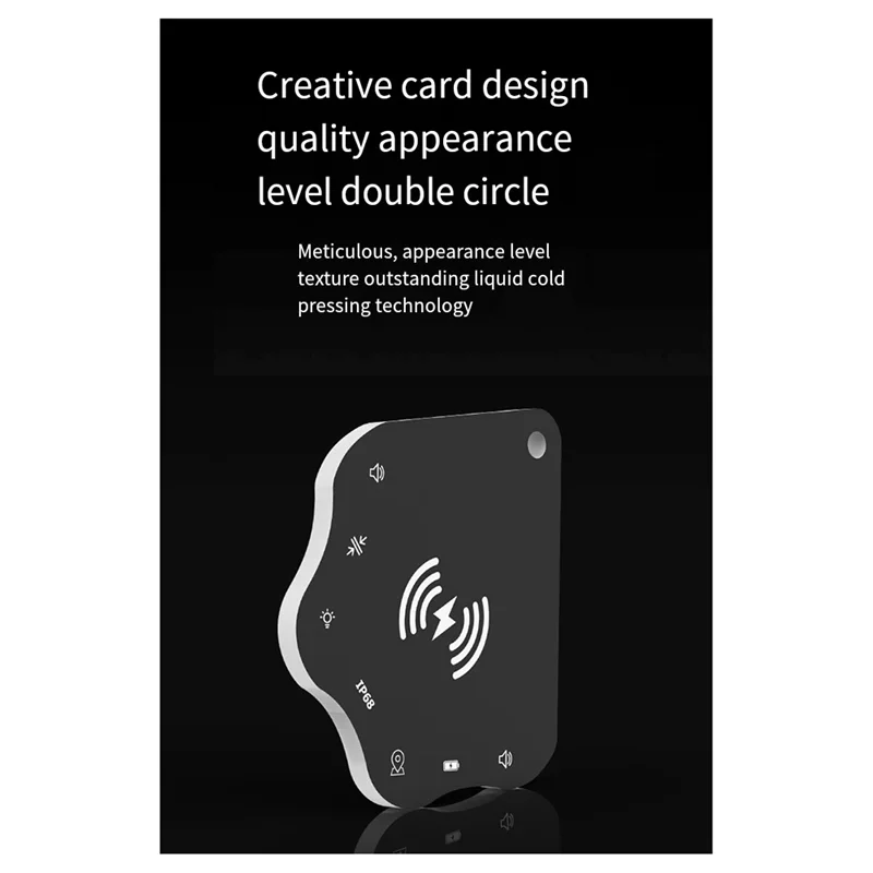 JABS-Ультратонкая карта слежения с беспроводной зарядкой для Find My Smart Tag, кошелек-трекер, локатор для чемодана и сумки