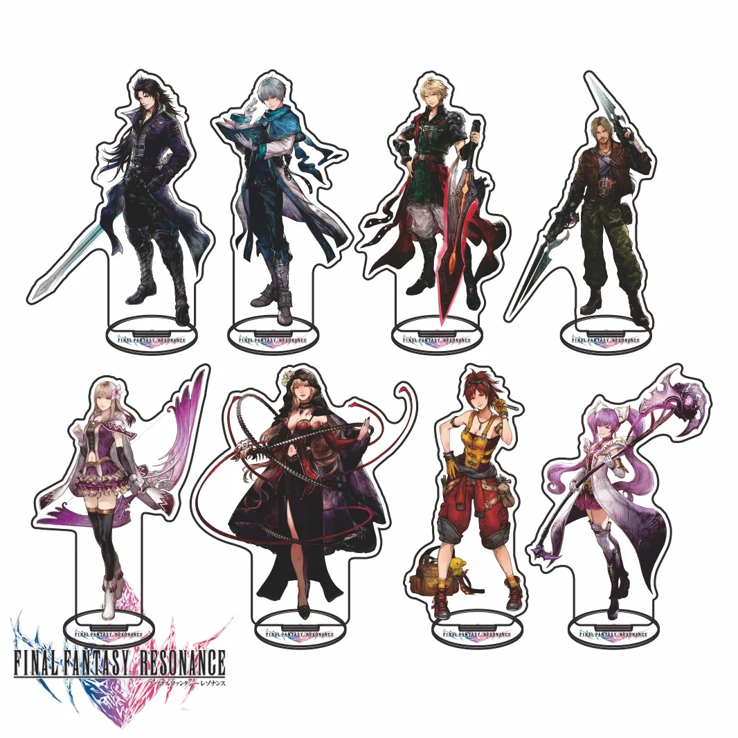 Final Fantasy Resonance Series 2026 New Arrival 15cm Acrylic Keychain Stand Game Character Figure Desktop Ornament Gift