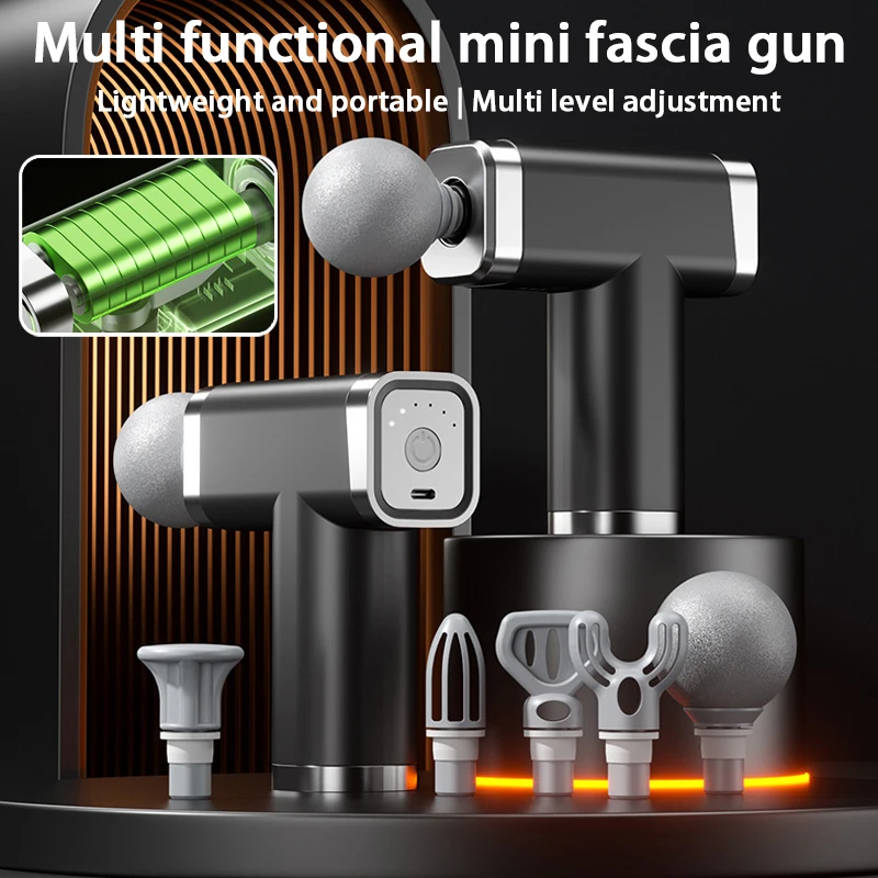 

Многофункциональный фасционный пистолет, пакет со льдом, электрический портативный вибрационный профессиональный фитнес-высокочастотный вибрационный массажер для мышц