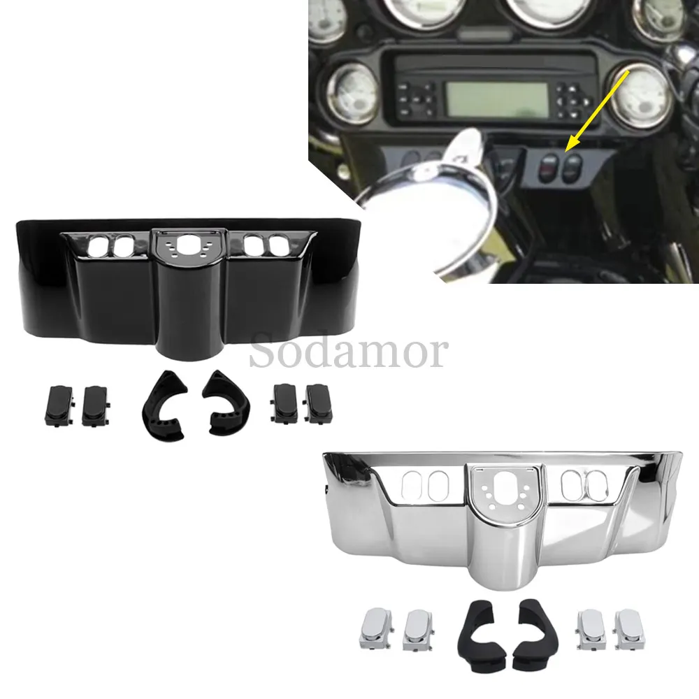 Front Switch Panel Cover Accent Inner Fairing Cap Kit For Harley Touring Electra Glide Ultra Classic FLHTCU/I 1996-2013 Parts