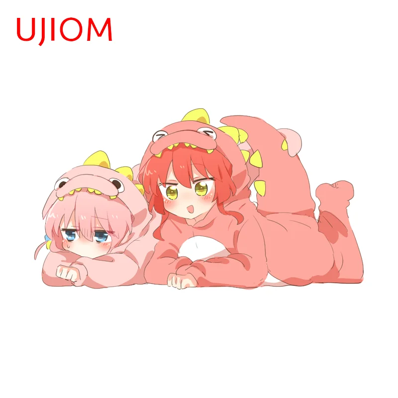 UJIOM Cute Gotoh Hitori Kita Ikuyo Wall Sticker Interesting Artistic Cupboard Decal Personality Kitchen Cupboard Decoration