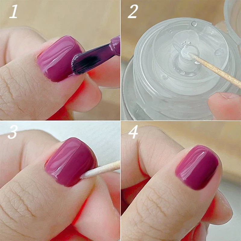 Hisopo de madera para limpieza de uñas, Corrector de detalles de manicura, removedor de esmalte de uñas, herramienta de arte, 100 piezas