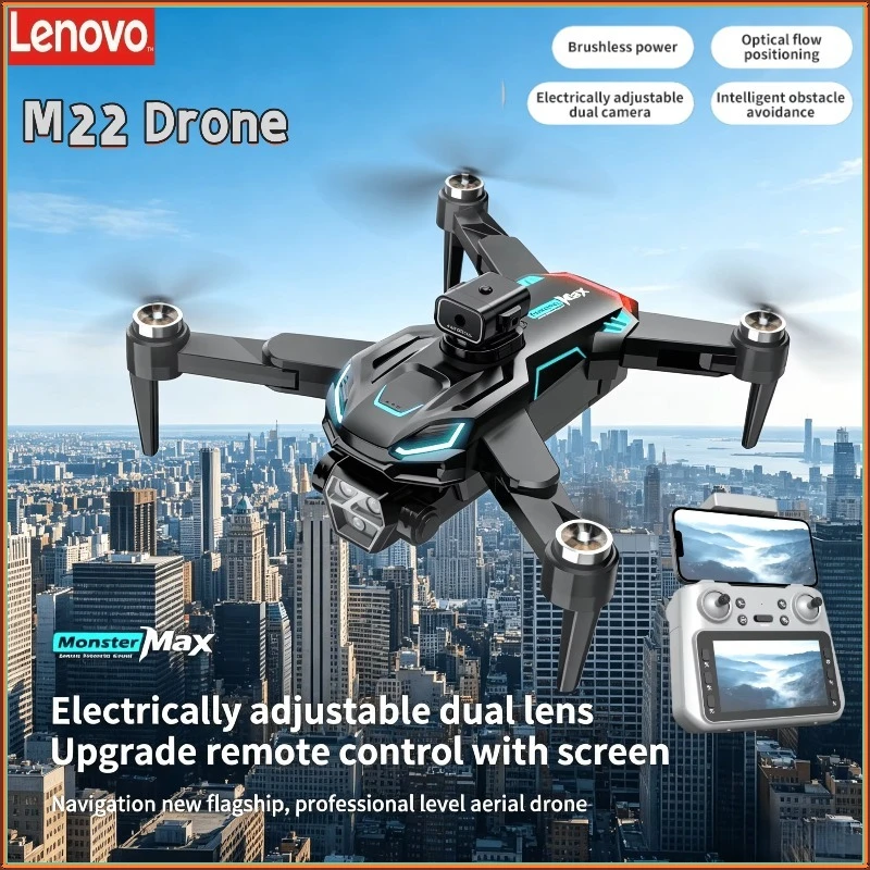 

Lenovo M22 MAX Drone 5KM 8K Professional HD Camera Aerial Photography 360° Obstacle Avoidance Brushless FPV Quadcopter Toy
