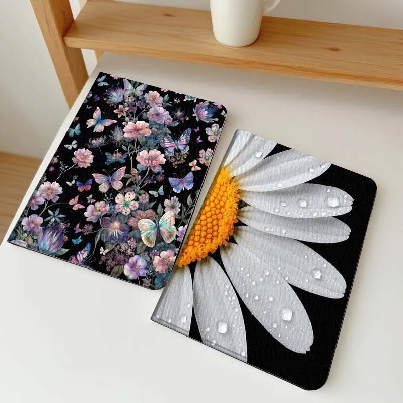

Colorful Butterfly Flower Pattern Tablet Case For Apple iPad Air Pro mini 1 2 3 4 5 6 7 8 9 11 M2 M3 M5 M4 5th 6th 7th 10th
