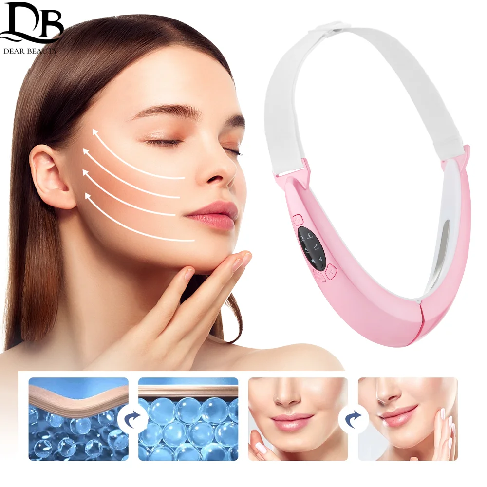 

EMS Facial Lifting Device LED Face Slimming Vibration Massager Double Chin Removal V-Face Line Lift Belt Cellulite Jaw Device