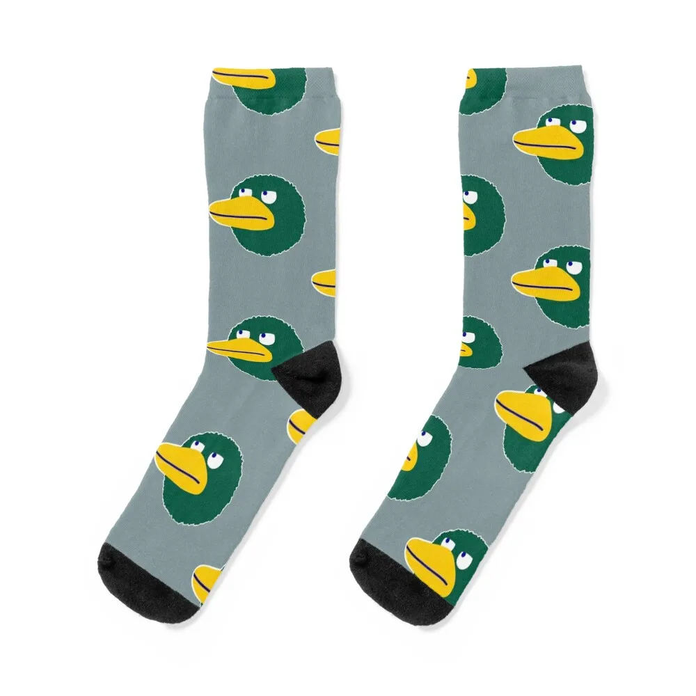 

DUCK Socks man hockey anti slip football bright garter Socks Men Women's