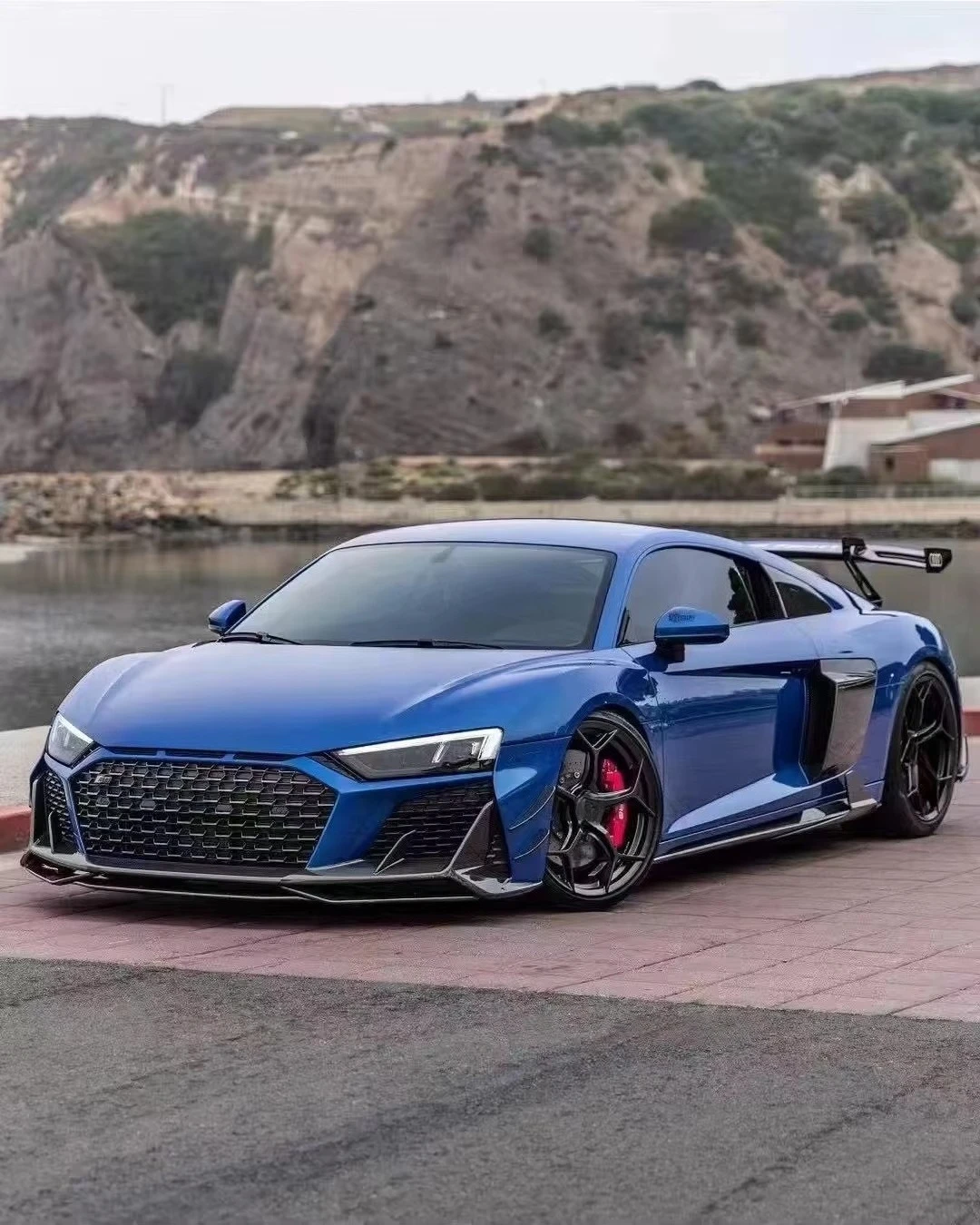 Side Skirt for Audi R8 Real Dry Carbon Fiber BodyKit Front Lip Rear Diffuser Wing Spoiler