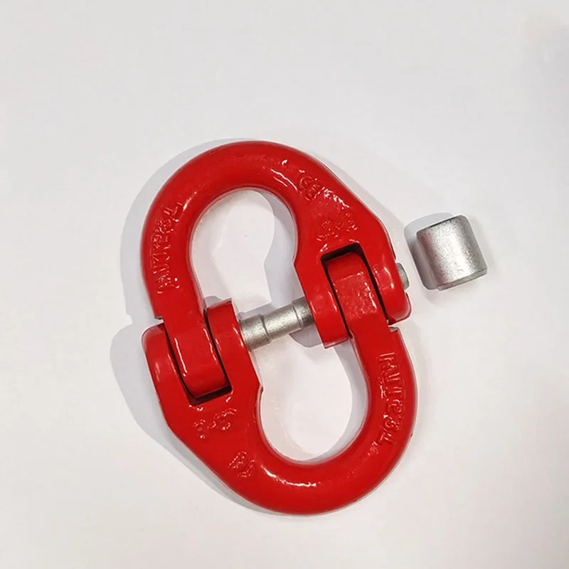 Double Ring Chain 1.12T/2T/3.15T/5.3T Connection Hoisting Buckle Load Weight Butterfly Shaped Crane Lifting Clamp