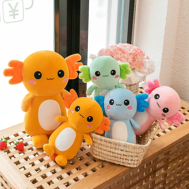 30-50cm Śliczny Axolotl Pluszowa zabawka Kreskówka Zwierzę Wypchana pluszowa lalka Urodziny Boże Narodzenie Halloween Prezenty Salamandra — zdjęcie 3