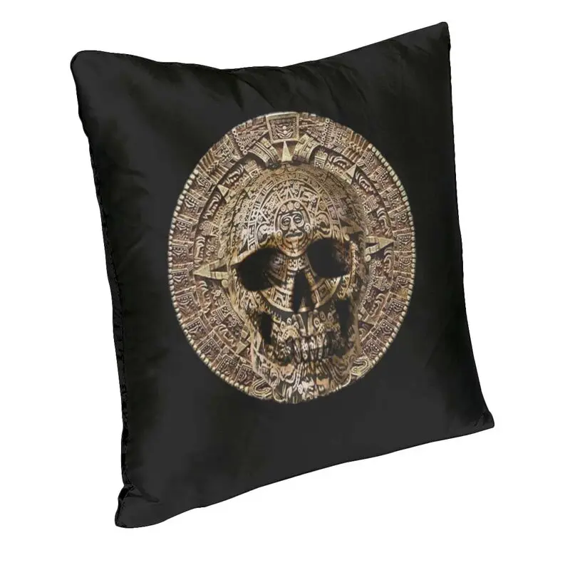 Luxury Aztec Skull Calendar Cushion Covers 40x40cm Soft Throw Pillow Case for Car Square Pillowcase Home Decorative