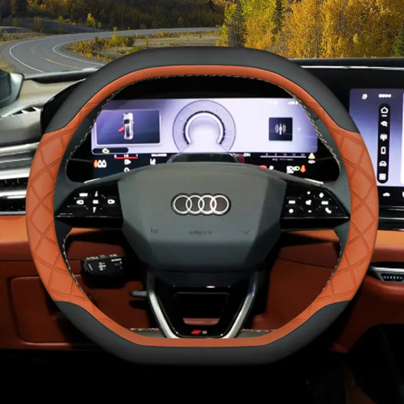 Coprivolante in Pelle per Audi Q3 Q5 A3 A5 RS3 Q7 A6 SQ5 S3 A5L 2025 2026 Accessori