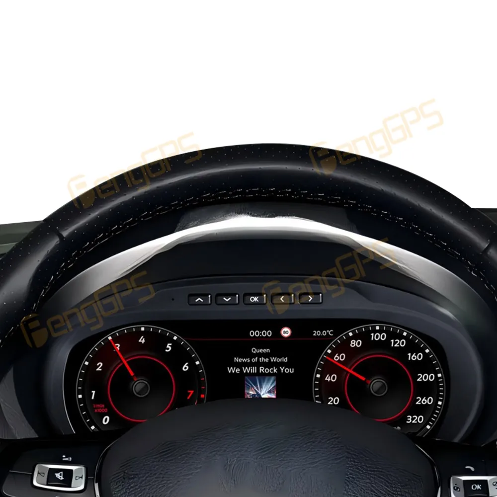 

12,3-дюймовый цифровой кластерный одометр, экран для Volkswagen Polo 2012-2018, ЖК-дисплей, приборная панель, виртуальный измеритель скорости в кабине, автомобиль