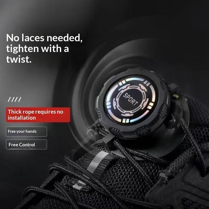Automatic No Tie Shoe Laces Fashion Swivel Buckle Lazy Shoelaces Replacement For Kids Adults Sneakers Decor
