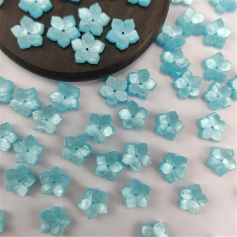 creative acrylic loose beads 11mm torus acetic acid flower beads connectors for diy earrings hairpin jewelry making accessories