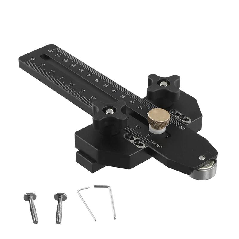 Table Saw Jig Guide For Repetitive Narrow Thin Strip Cuts Fast Thin Ripping Guide For 3/8In X 3/4In T Slot 1 Piece