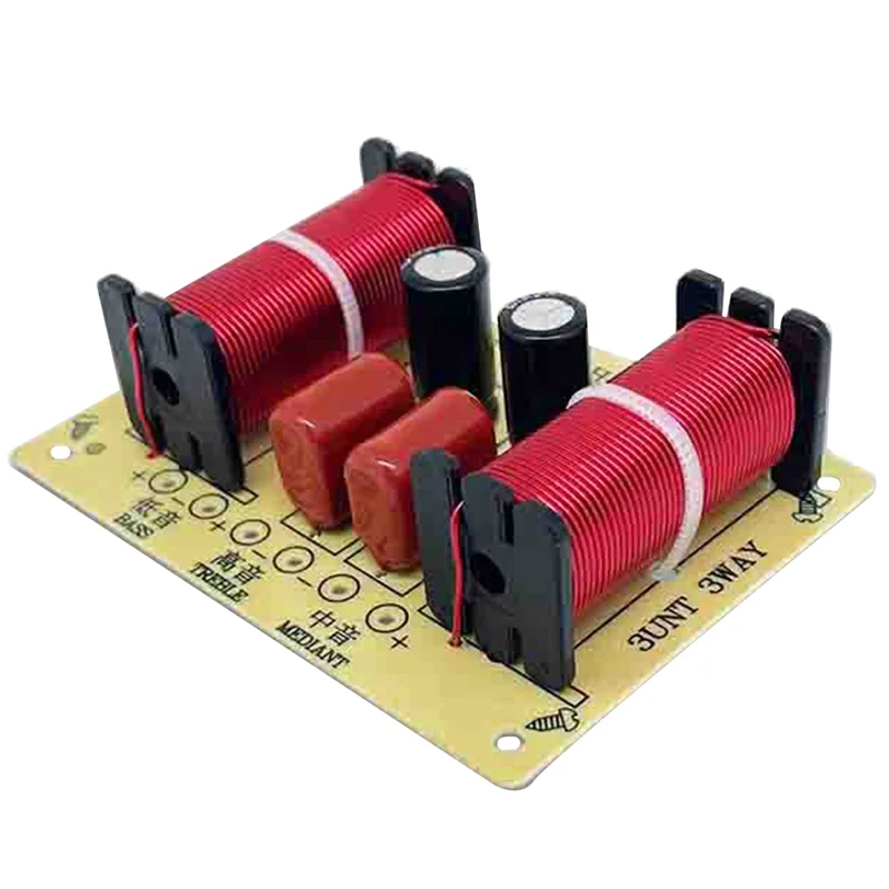 B03B-150W HiFi Crossover Filter Module WEAH-305 3 Way Speaker Frequency Divider for DIY Home Speaker Treble Medium Bass