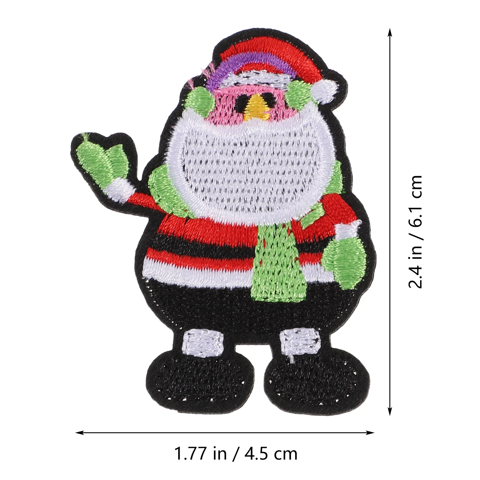 

18 Pcs Christmas Labels Cartoon Cloth Stickers down Patch Embroidery DIY Baby Fashionable Headb Kids Photo Shoot Special