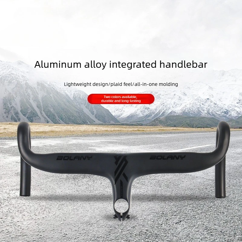 Integrated High End Design Road Bike Aluminum Alloy Ultra Light Durable Drop Handlebar For Cycling Performance And Comfort