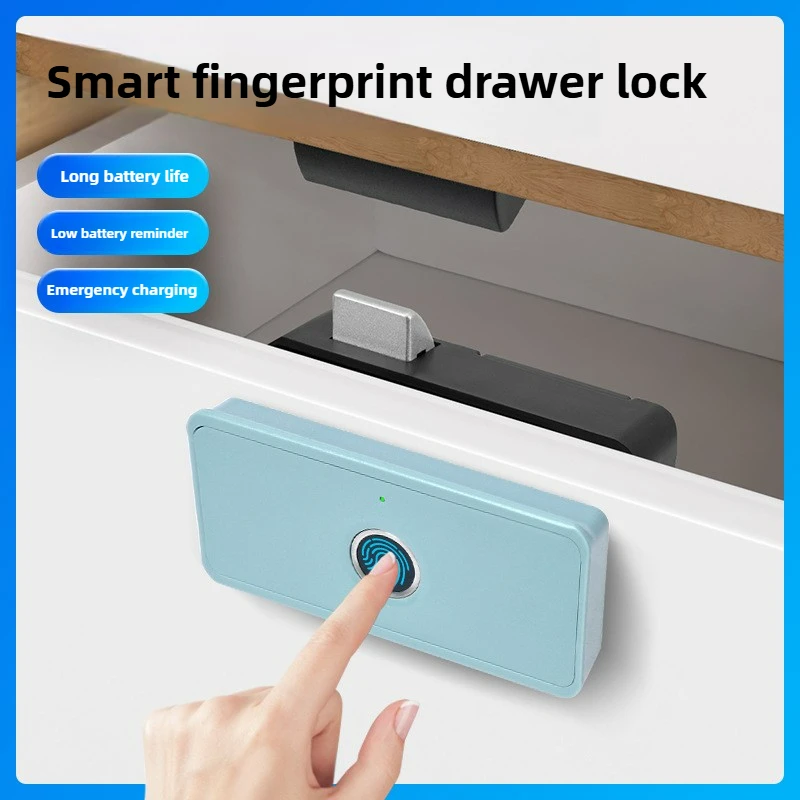 Drawer Fingerprint Lock Intelligent Lock Cabinet Door Office Desk Shoe Cabinet Bedside Table Wardrobe Password Lock