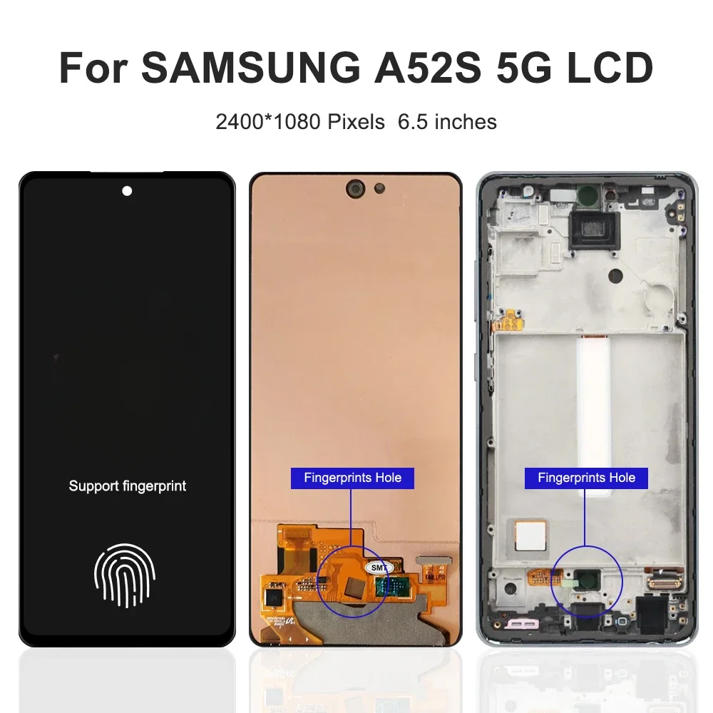 

6.5''A52S 5G For Samsung For Ori A528 A528B A528B/DS A528N LCD Display Touch Screen Digitizer Assembly Replacement